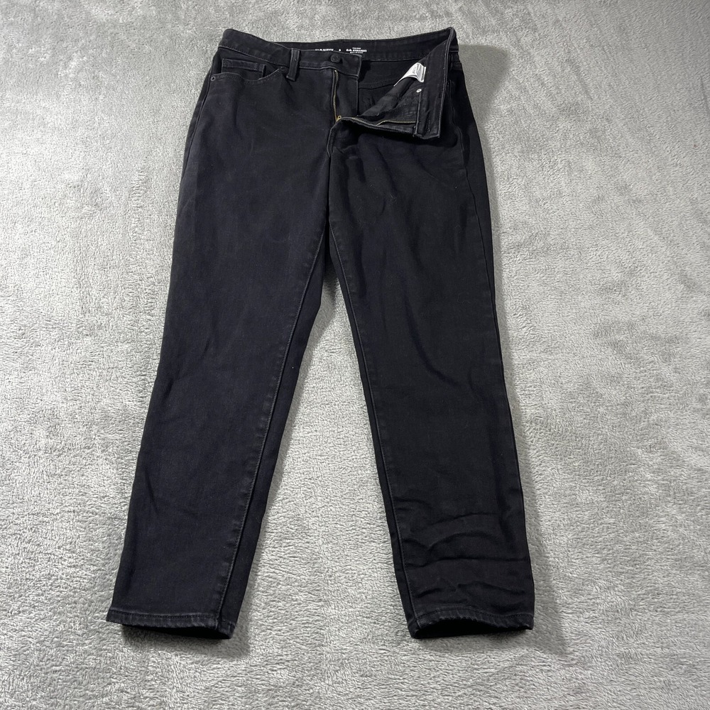 Old Navy Jeans High Rise Denim O.G. Straight 8 Black Stretch Preppy Outdoorsy